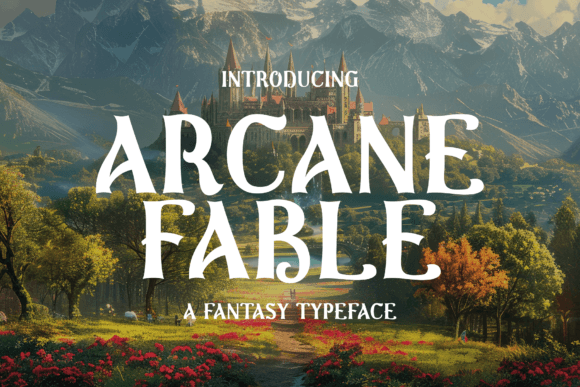 Arcane Fable: A Fantasy Display Font for Scroll-Stopping Campaigns