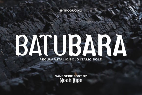 Batubara Font: A Bold, Playful Display Typeface for Digital Branding