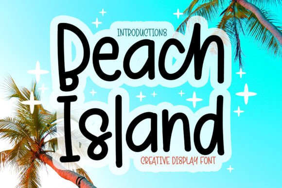 Beach Island: A Festive Display Font for Editorial Joy