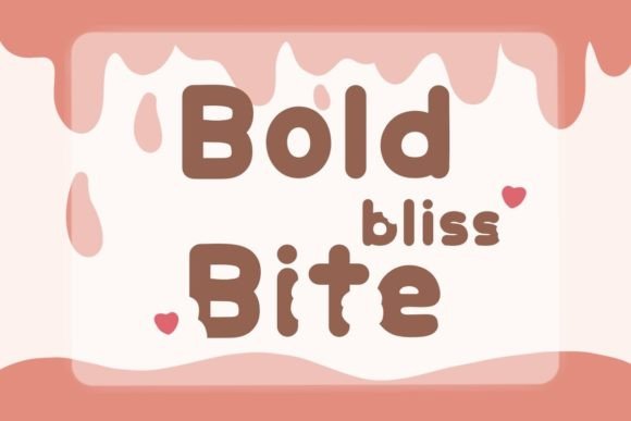 Boldbliss Bitebliss: A Playful Yet Purposeful Display Typeface
