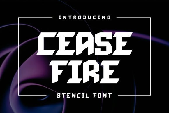 Cease Fire Bold Display Font for Editorial Impact