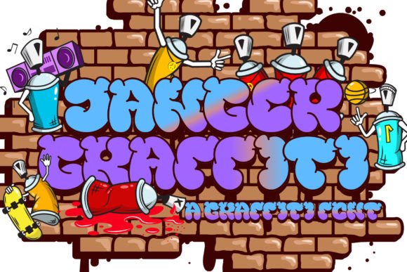 Danger Graffiti: A Bold Display Font for Standout Brand Identity