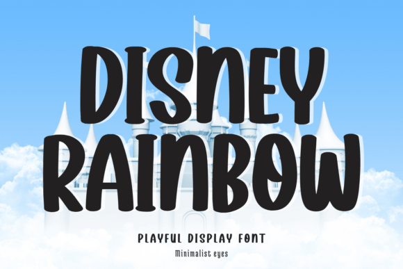 Disney Rainbow: A Bold Display Font for Playful Brand Identities