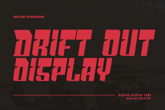 Drift Out Font: A Bold Display Typeface for Memorable Branding