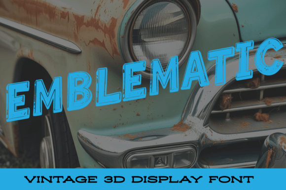 Emblematic: A Bold Display Font for Hero Sections & Brand Impact