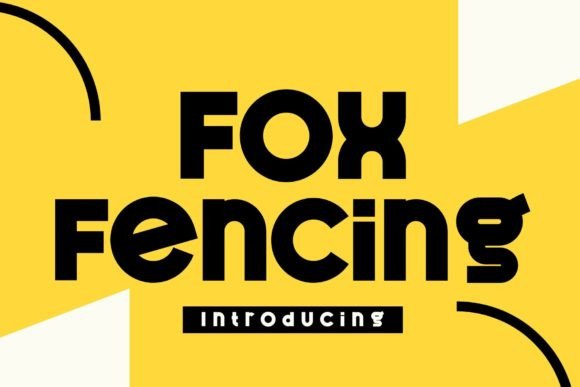 Fox Fencing: A Bold Display Font for Handmade Brands