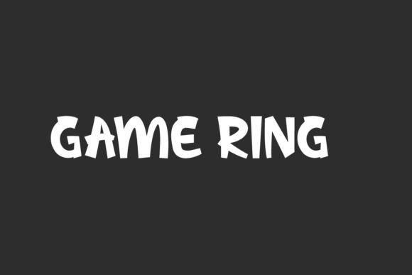 Game Ring: A Playful Display Font for Editorial Moments