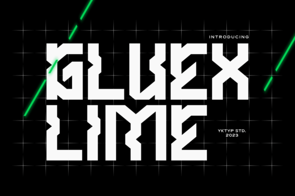 Gluexlime: A Bold, Playful Display Font That Demands Attention