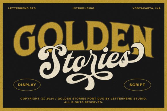 Golden Stories: A Vintage Display Typeface That Feels Like Home