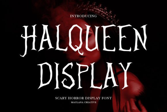 Halqueen: A Spooky Display Font for Editorial Impact