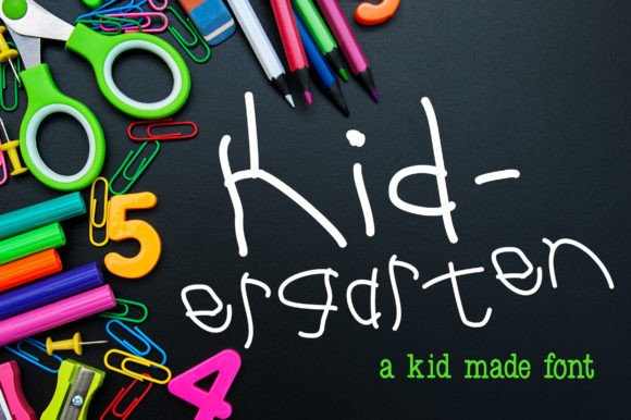 Kid-ergarten: A Playful Display Font That Feels Human
