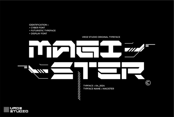 Magister Font: Futuristic Display Type for Crafters & Sellers