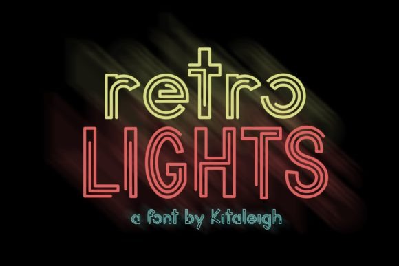 Retro Lights Font: Scroll-Stopping Neon Energy for Digital Campaigns