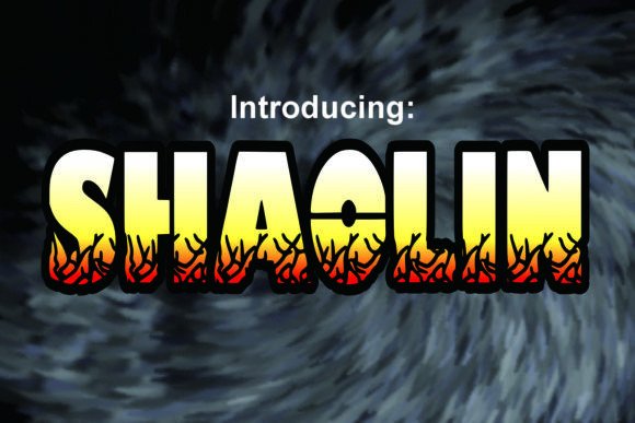 Shaolin Display Font: Bold Texture for Campaign Headlines