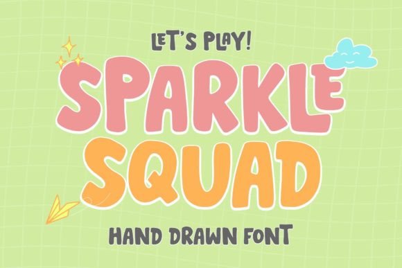 Sparkle Squad: A Playful Display Font for Handmade Magic