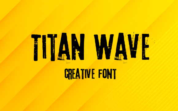 Titan Wave: A Bold Display Font for Handmade Brands