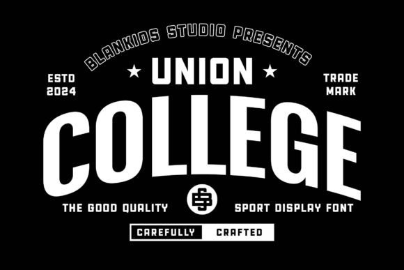 Union College: A Sporty Display Font That Delivers Brand Energy